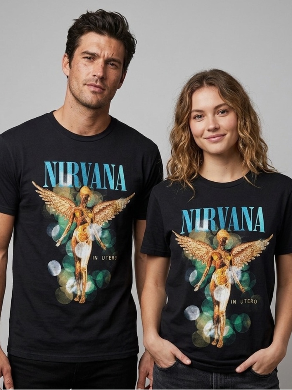 NIRVANA In Utero Tee M Black NWOT